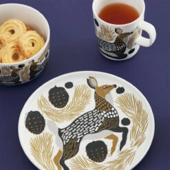 Marimekko Peura Brown / Grey / Black Mug -home decoration marimekko peura brown grey black mug 34