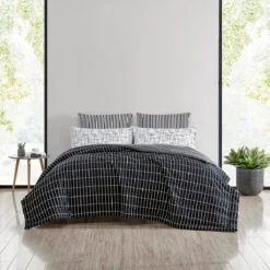 Marimekko Pieni Tiiliskivi Black / White King Quilted Blanket -home decoration marimekko pieni tiiliskivi black white king quilted blanket 69