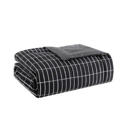 Marimekko Pieni Tiiliskivi Black / White King Quilted Blanket -home decoration marimekko pieni tiiliskivi black white king quilted blanket 79