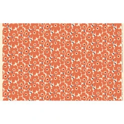 Marimekko Pieni Unikko Apricot / Peach / Burgundy Acrylic-Coated Fabric 7 Marimekko Pieni Unikko Apricot / Peach / Burgundy Acrylic-Coated Fabric -home decoration marimekko pieni unikko apricot beige cranberry acrylic coated fabric 31