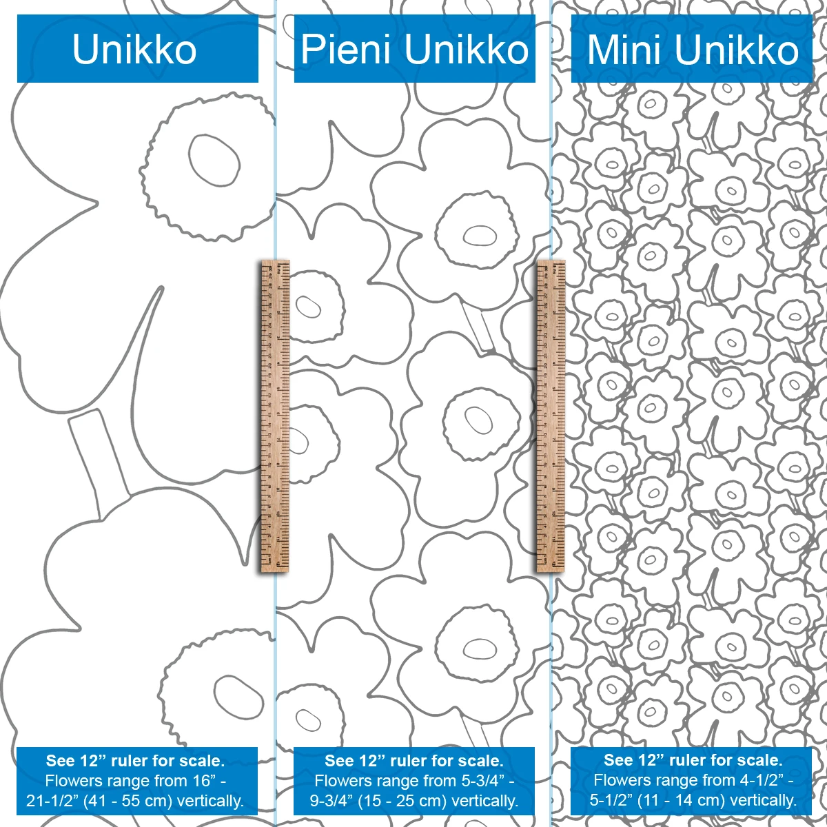 Marimekko Pieni Unikko Apricot / Peach / Burgundy Acrylic-Coated Fabric 3 Marimekko Pieni Unikko Apricot / Peach / Burgundy Acrylic-Coated Fabric