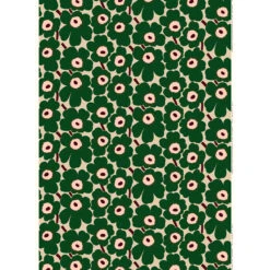 Marimekko Pieni Unikko Beige / Green Acrylic-coated Fabric