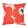 Marimekko Pieni Unikko Orange / Off White / Green Outdoor Throw Pillow -home decoration marimekko pieni unikko orange off white green outdoor throw pillow 21