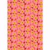 Marimekko Pieni Unikko Orange / Pink Acrylic-Coated Cotton Fabric -home decoration marimekko pieni unikko orange pink acrylic coated cotton fabric 38