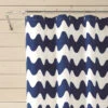 Marimekko Pikku Lokki White / Blue Cotton Shower Curtain