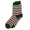 Marimekko Pink / Dark Green Striped Socks -home decoration marimekko pink dg sock 15