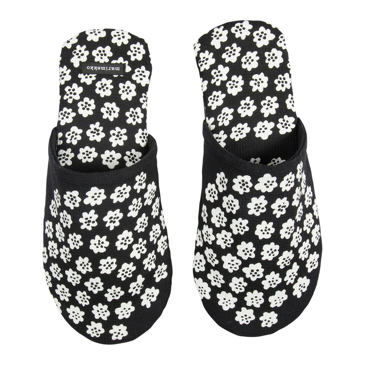 Marimekko Puketti Black / White Slippers 3 Marimekko Puketti Black / White Slippers