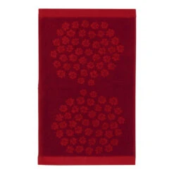 Marimekko Puketti Maroon / Red Guest Towel