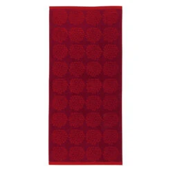 Marimekko Puketti Maroon / Red Bath Towel