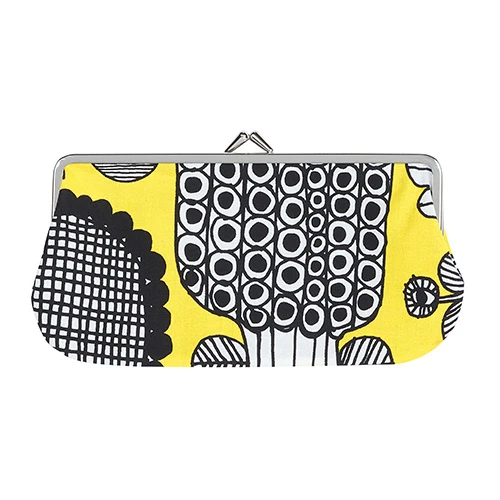 Marimekko Puutarhurin Parhaat Yellow Eyeglass Case 3 Marimekko Puutarhurin Parhaat Yellow Eyeglass Case