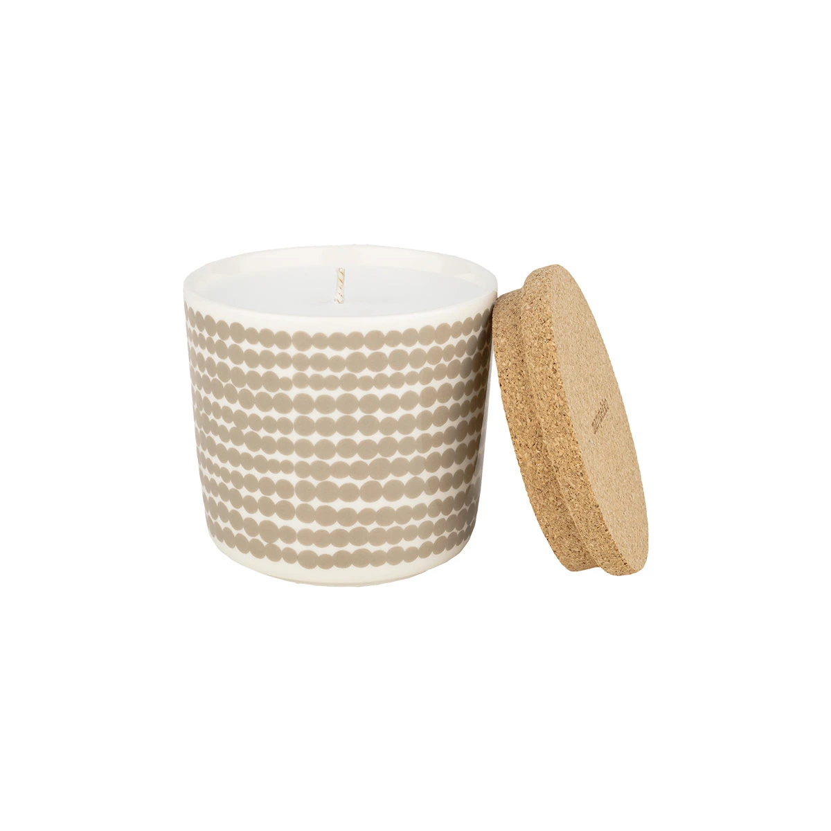 Marimekko Räsymatto White / Clay Sleeping Garden Scented Candle 3 Marimekko Räsymatto White / Clay Sleeping Garden Scented Candle