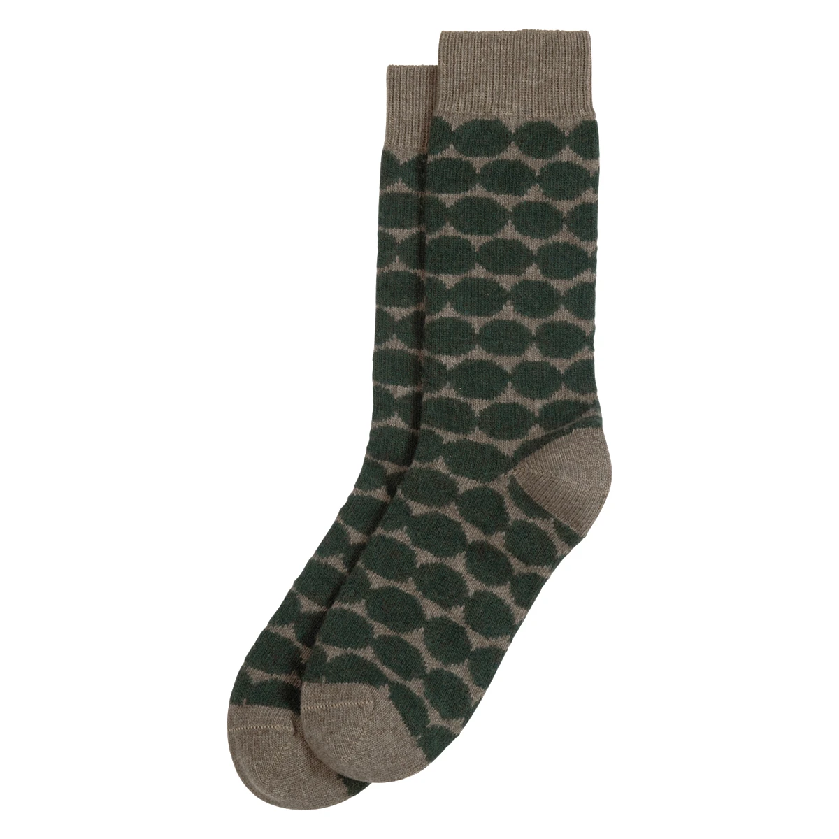 Marimekko Rasymatto Beige / Green Wool Riuska Socks 3 Marimekko Rasymatto Beige / Green Wool Riuska Socks
