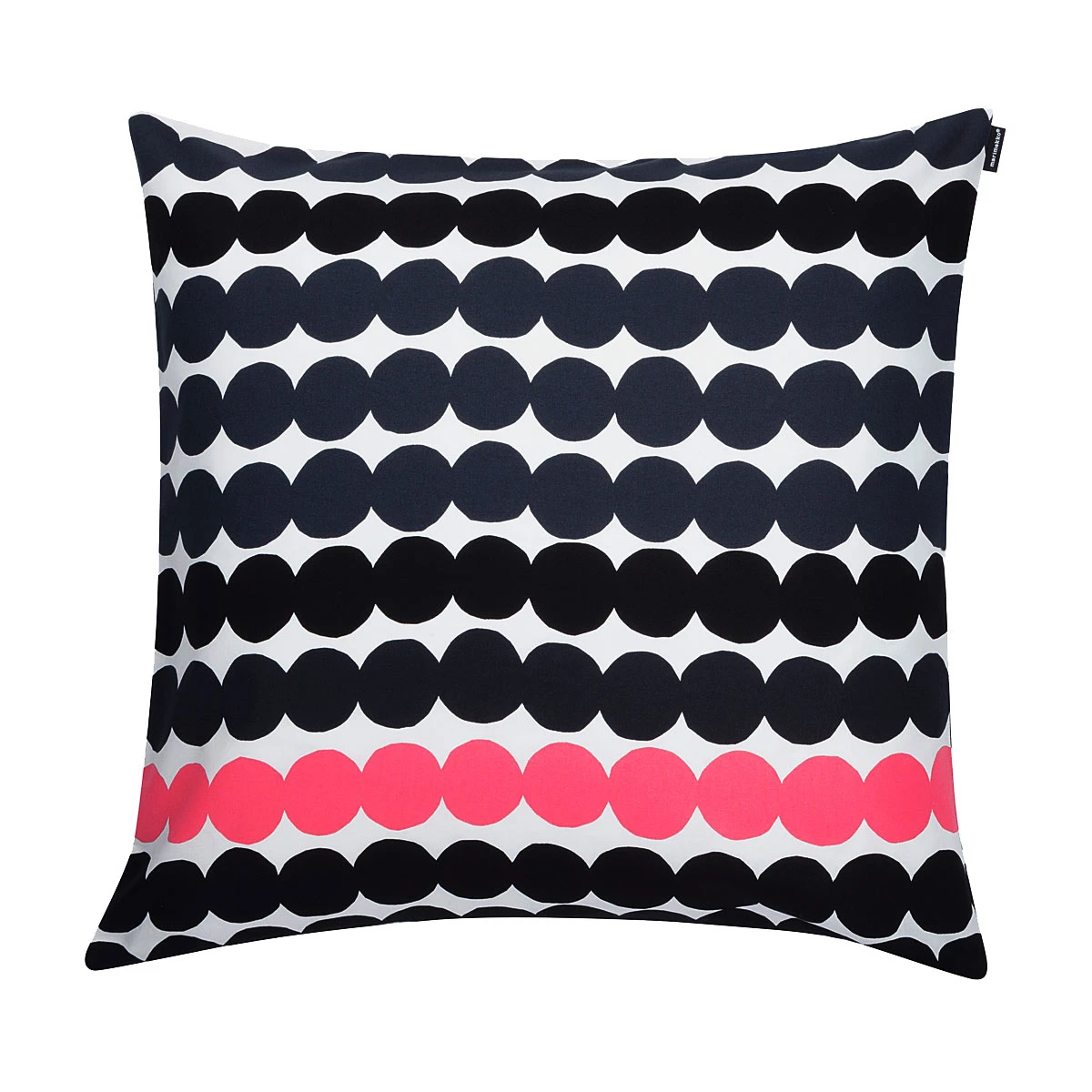 Marimekko Rasymatto Black / Pink Throw Pillow 3 Marimekko Rasymatto Black / Pink Throw Pillow