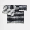Marimekko Rasymatto Black / White Guest Towel -home decoration marimekko rasymatto black white guest towel 14