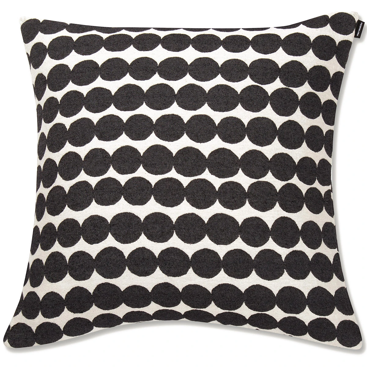 Marimekko Rasymatto Black / White Large Throw Pillow 6 Marimekko Rasymatto Black / White Large Throw Pillow - Image 4