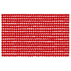 Marimekko Rasymatto Red / White PVC-Coated Cotton Fabric