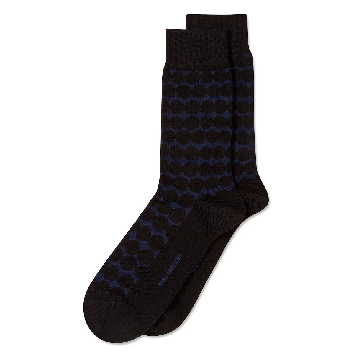 Marimekko Rasymatto Navy / Black Men's Socks 3 Marimekko Rasymatto Navy / Black Men's Socks