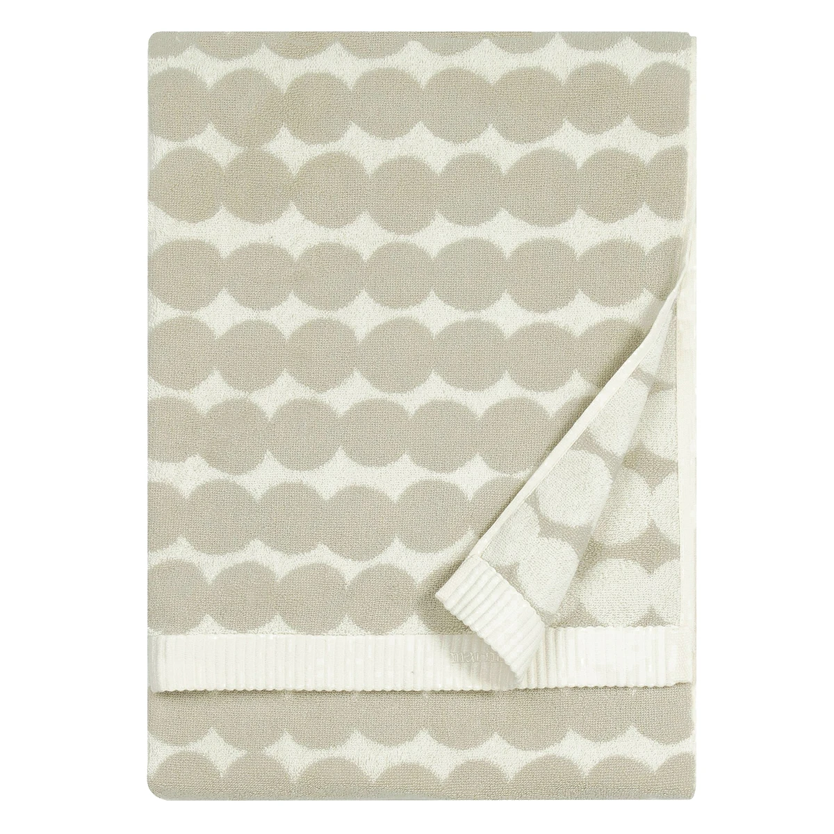 Marimekko Rasymatto Ivory / Beige Bath Towel 4 Marimekko Rasymatto Ivory / Beige Bath Towel - Image 2
