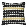 Marimekko Rasymatto White / Black / Gold Large Throw Pillow -home decoration marimekko rasymatto white black gold large throw pillow 26