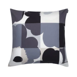 Marimekko Ruutu-Unikko Black Throw Pillow -home decoration marimekko ruutu unikko black throw pillow 110