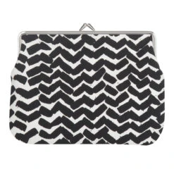 Marimekko Sahalaitaraita White / Black Large Coin Purse
