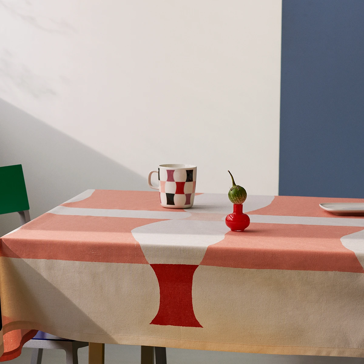 Marimekko Sambara White / Green / Pink Large Mug 4 Marimekko Sambara White / Green / Pink Large Mug - Image 2