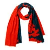 Marimekko Samovaari Dark Blue / Red Laara Scarf 2 Marimekko Samovaari Dark Blue / Red Laara Scarf -home decoration marimekko samovaari dark blue red laara scarf 45