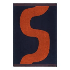 Marimekko Seireeni Dark Blue / Rooibos Hand Towel