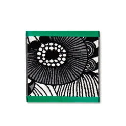 Marimekko Siirtolapuutarha Black / Green Washcloth