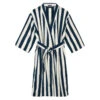 Marimekko Nimikko Sand / Navy Bathrobe -home decoration marimekko sn striped robe 16