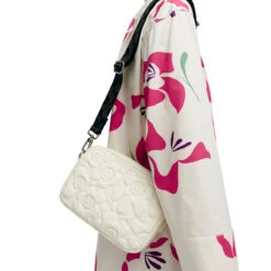 Marimekko Soft Gratha Unikko White Leather Shoulder Bag - Anniversary Edition -home decoration marimekko soft gratha unikko white leather shoulder bag anniversary edition 60