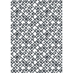 Marimekko Spaljé White / Black Fabric