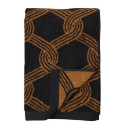Marimekko Sulhasmies Black / Brown Bath Towel
