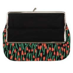 Marimekko Tahtiniitty Black / Orange / Green Large Coin Purse