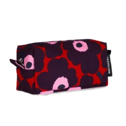 Marimekko Unikko Red / Plum / Pink Taimi Cosmetic Bag