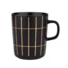 Marimekko Tiiliskivi Black / Gold Mug -home decoration marimekko tiiliskivi black gold mug 22