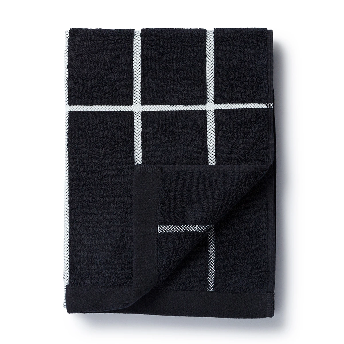 Marimekko Tiiliskivi Black Hand Towel 3 Marimekko Tiiliskivi Black Hand Towel