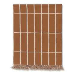 Marimekko Tiiliskivi Terracotta / Cream Blanket -home decoration marimekko tiiliskivi blanket 17