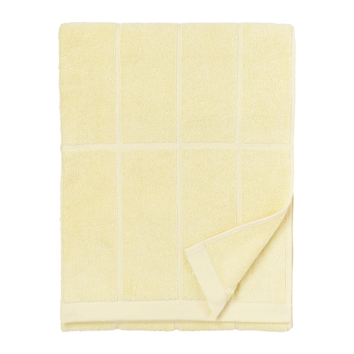 Marimekko Tiiliskivi Pastel Yellow Bath Towel