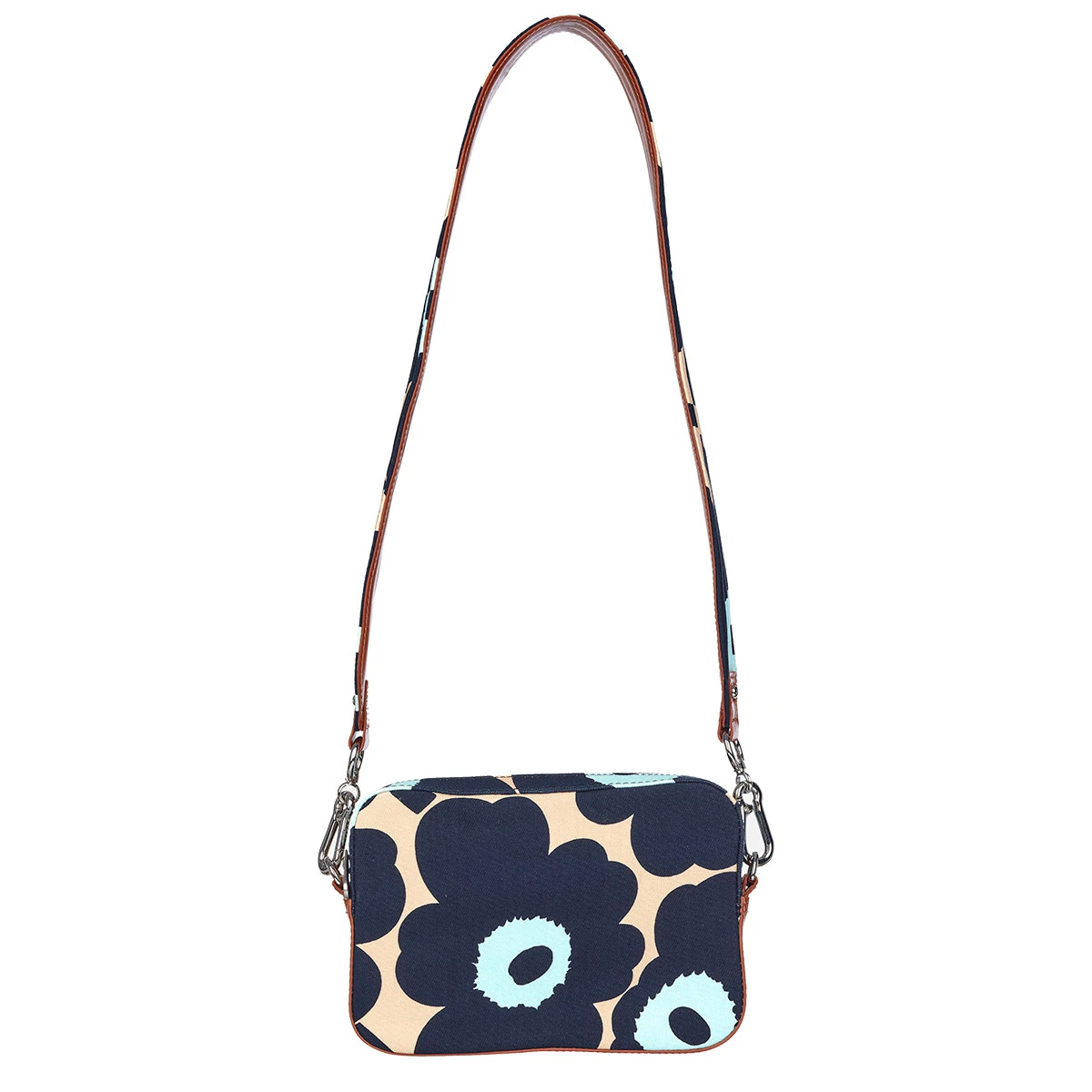 Marimekko Toivio Unikko Blue / Beige Shoulder Bag 5 Marimekko Toivio Unikko Blue / Beige Shoulder Bag - Image 3