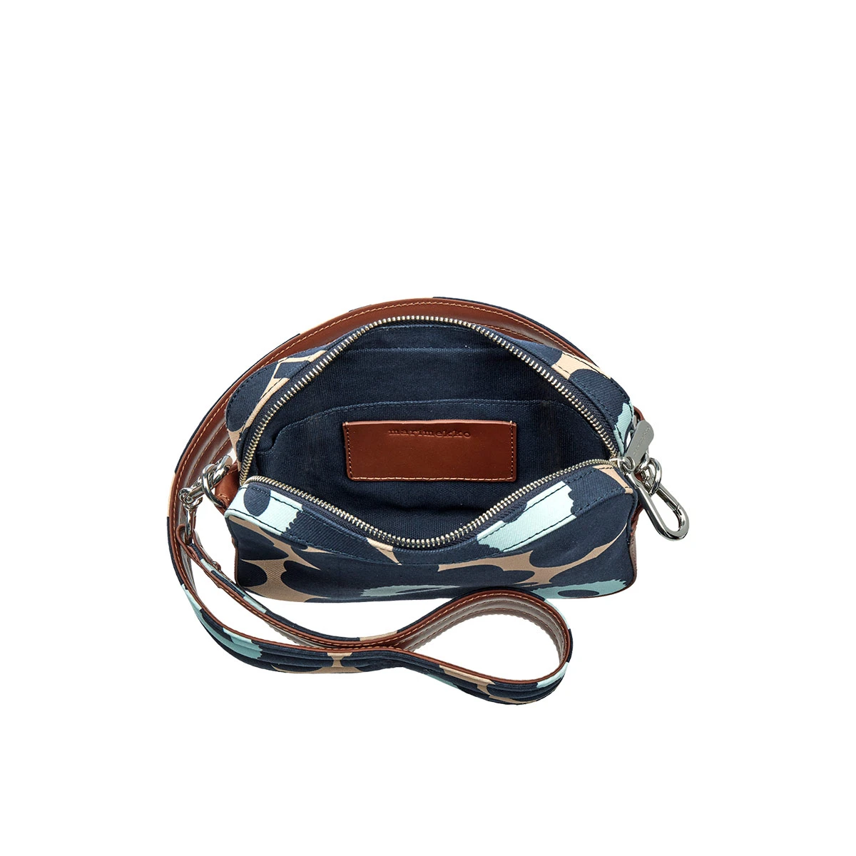 Marimekko Toivio Unikko Blue / Beige Shoulder Bag 6 Marimekko Toivio Unikko Blue / Beige Shoulder Bag - Image 4