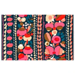 Marimekko Tuppura Navy Cotton Fabric