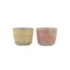 Marimekko Unikko And Alku Terra / Pink / Yellow Egg Cups - Set Of 2 -home decoration marimekko unikko and alku terra pink yellow egg cups set of 2 16