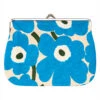 Marimekko Unikko Cream / Blue / Green Large Coin Purse