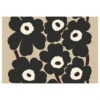 Marimekko Unikko Beige / Charcoal Fabric -home decoration marimekko unikko beige brown fabric 25