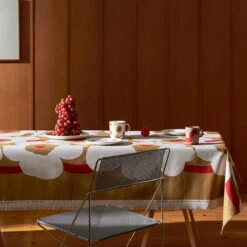 Marimekko Unikko Beige / Red / White Large Mug