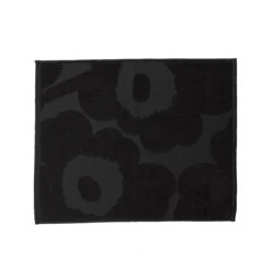 Marimekko Unikko Black Floor Towel