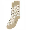 Marimekko Unikko Beige / White / Brown Men's Socks 2 Marimekko Unikko Beige / White / Brown Men's Socks -home decoration marimekko unikko black grey men s socks 48