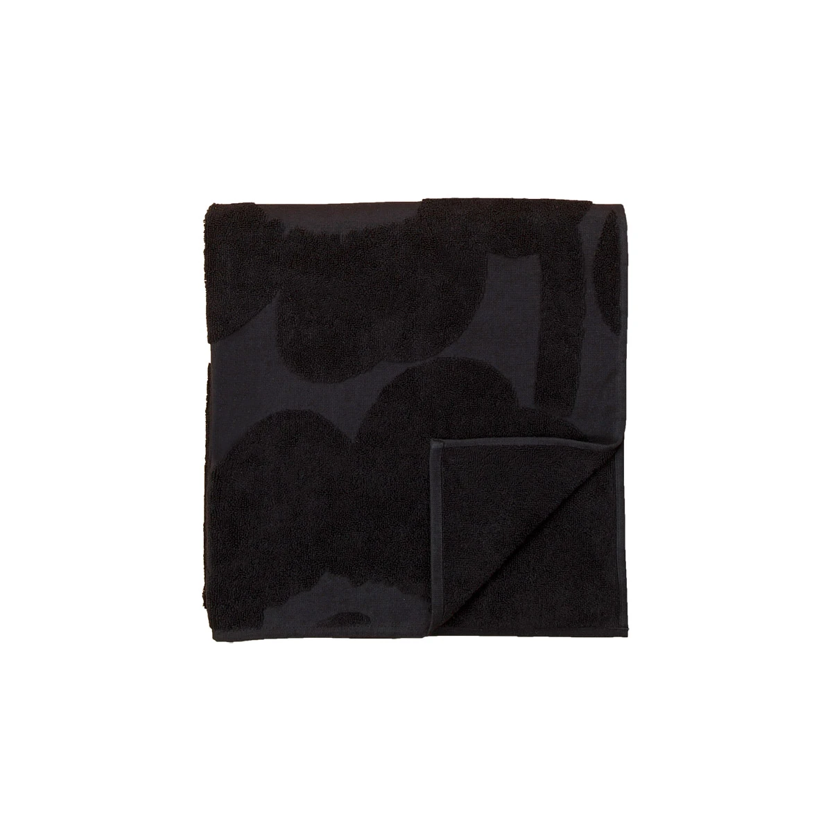 Marimekko Unikko Black Guest Towel 3 Marimekko Unikko Black Guest Towel