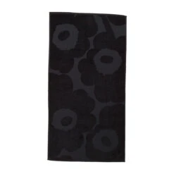 Marimekko Unikko Black Hand Towel